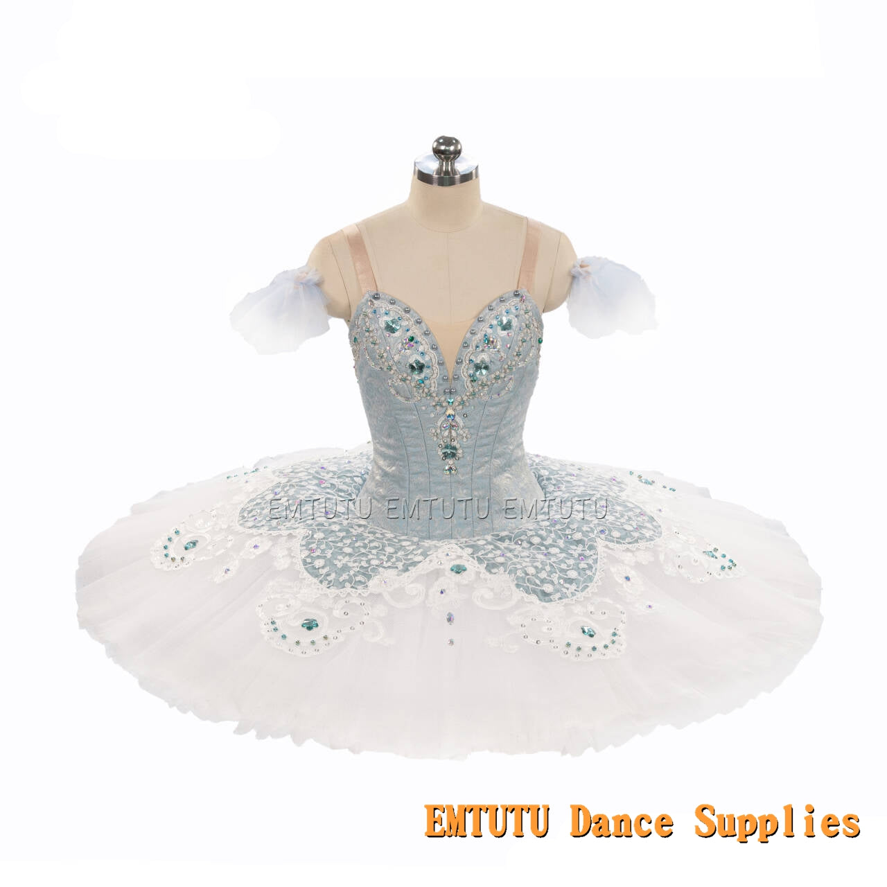 EM1251 EMTUTU Adult Professional White Tutu Ballet Stage Costume Performance Tutus