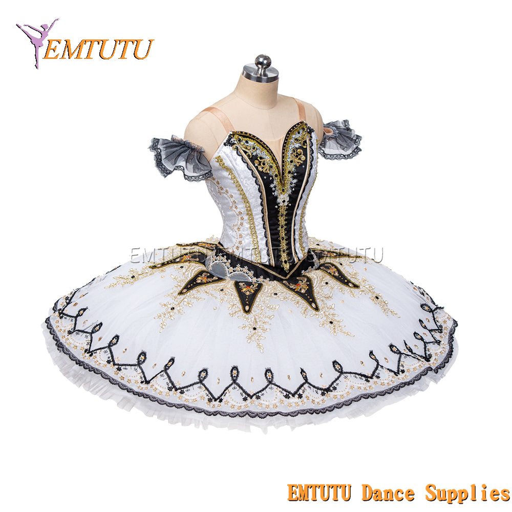 EM1460 EMTUTU Women Girls Professional Ballet Tutu Pink Ballet Pancake Tutu Performance Classical Ballet Tutu
