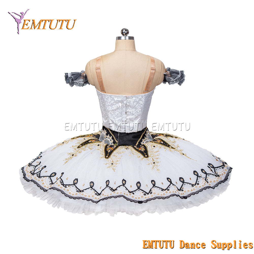 EM1460 EMTUTU Women Girls Professional Ballet Tutu Pink Ballet Pancake Tutu Performance Classical Ballet Tutu