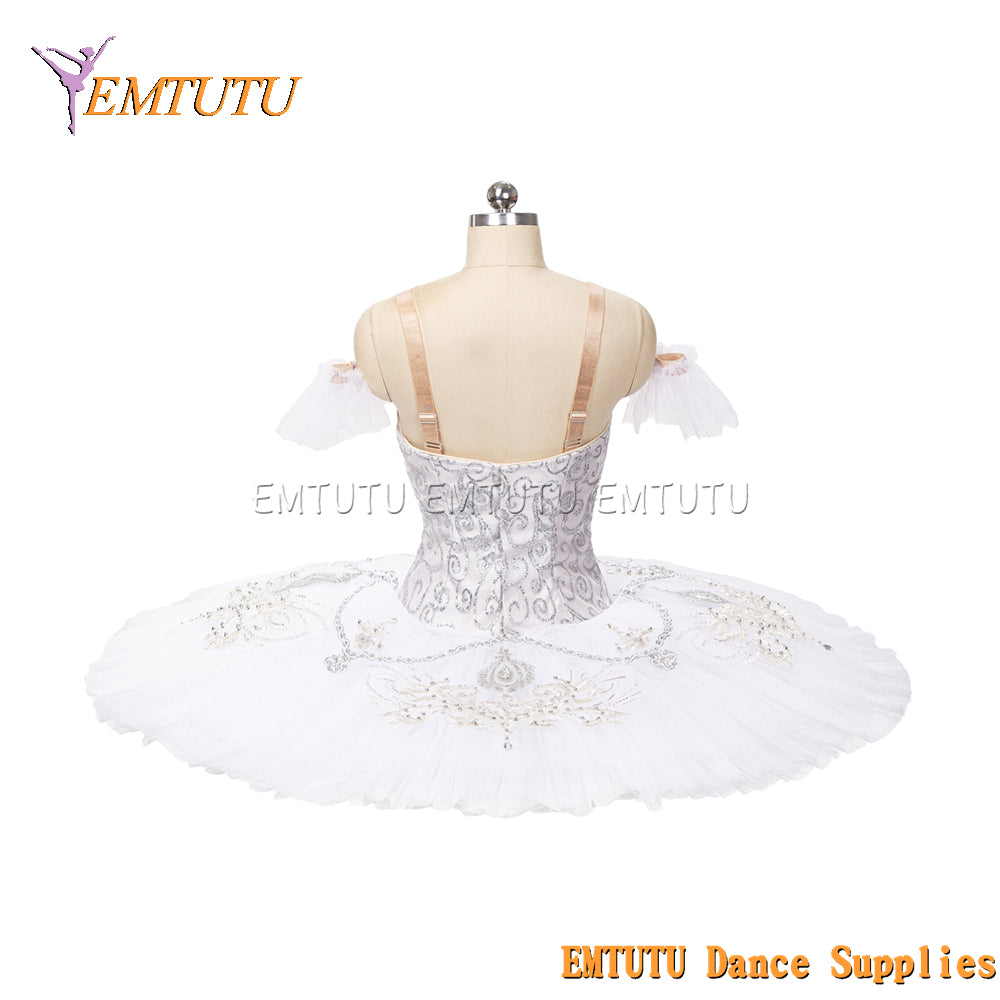 EM1463 EMTUTU Women Girls Professional Ballet Tutu Purple Black Ballet Pancake Tutu Performance Classical Ballet Tutu