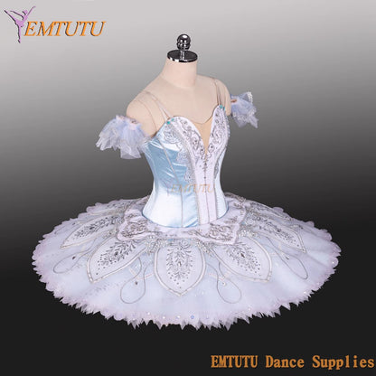 EM1386 Light Blue Professional Ballet Tutu Costume