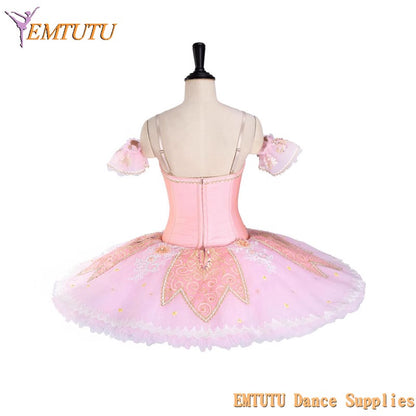 EM1392 Pink Professional Ballet Tutu Costume Sleeping Beauty