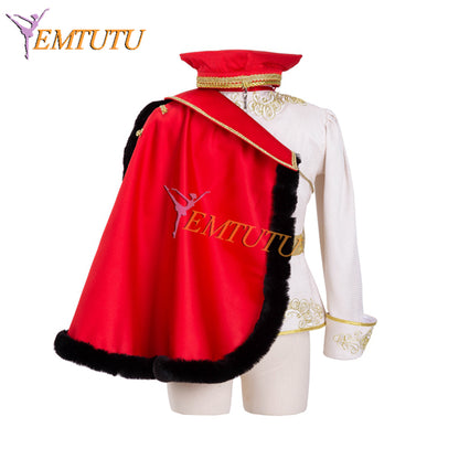 EMTUTU Nutcracker Soldier Cavalier Male Variation Dance Tunic Professional Custom-Made Men's Ballet Costumes