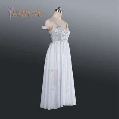EM1188 EMTUTU Adult Professional White Tutu Ballet Stage Costume Performance Tutus