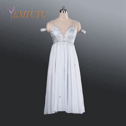 EM1188 EMTUTU Adult Professional White Tutu Ballet Stage Costume Performance Tutus