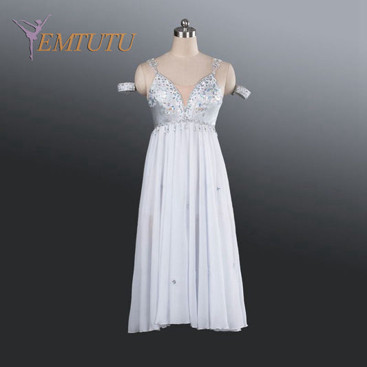 EM1188 EMTUTU Adult Professional White Tutu Ballet Stage Costume Performance Tutus