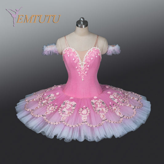 EM1233 EMTUTU Women pink professional ballet tutu Nutcracker Tutus concert competition ballet costume pancake platter performance ballet tutu