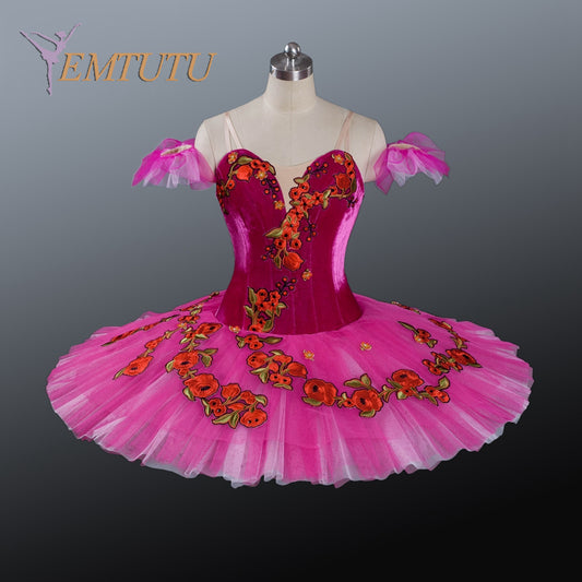 EM1202 EMTUTU Women Professional Ballet Tutu Pink Ballerina Nutcracker Performance Tutus Adult Classical Ballet Stage Costumes Ballet Dress