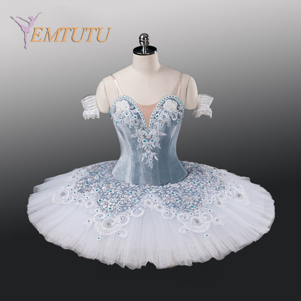 EM1251  EMTUTU Adult Professional White Tutu Ballet Stage Costume Performance Tutus