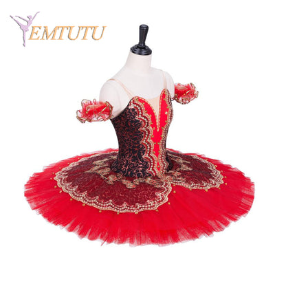 EM1057 EMTUTU Blue Adult Professional Ballet Tutu Women Performance Pancake Tutu Skirt Ballet Stage Tutu Costume