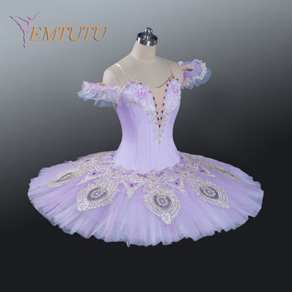 EM1197 EMTUTU lilac fairy tutu women professional ballet tutu ballerina pancake platter classical performance ballet costume professional tutu