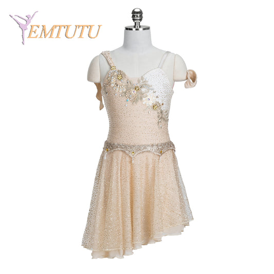 EM1345 EMTUTU Cupid Variation Professional Ballet Costumes Women Girls Ballet Performance Competition Ballet Dance Dress Gold with Headpiece