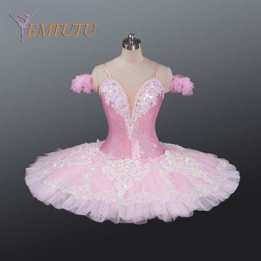 EM1219 EMTUTU Adult Professional Pink Tutu Ballet Stage Costume Performance Tutus