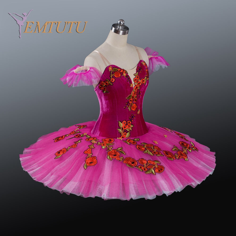 EM1202 EMTUTU Women Professional Ballet Tutu Pink Ballerina Nutcracker Performance Tutus Adult Classical Ballet Stage Costumes Ballet Dress