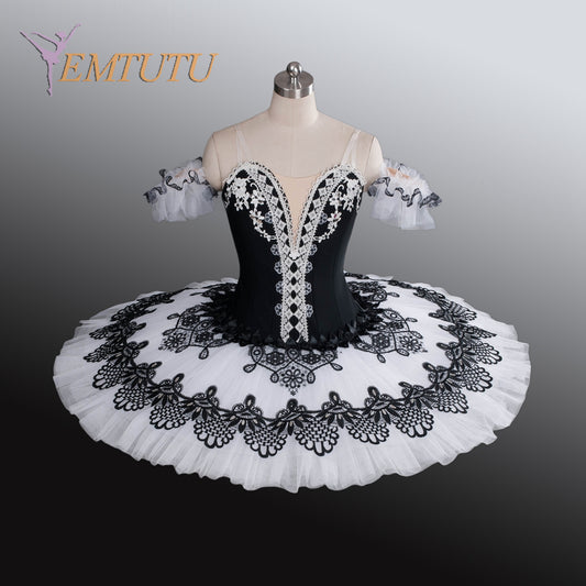 EM1179 EMTUTU Adult Women Professional Ballet Tutu Black Red or White Don Quixote Performance Tutu Ballet Attire Dress Ballet Stage Costume