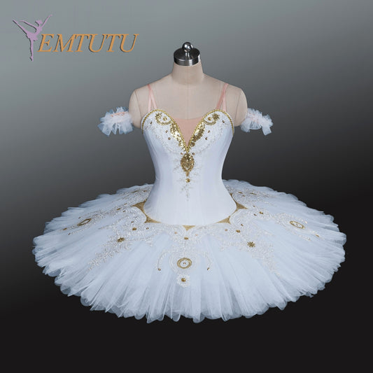 EM1229 EMTUTU Adult Professional White Tutu Ballet Stage Costume Performance Tutus