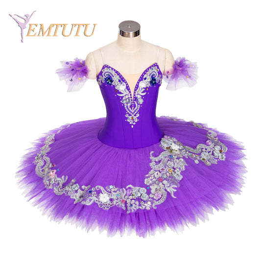 EM1365 EMTUTU Professional Ballet Tutu Medora Variation Women Purple La Bayadere Performance Ballet Stage Costume Dress Custom Made