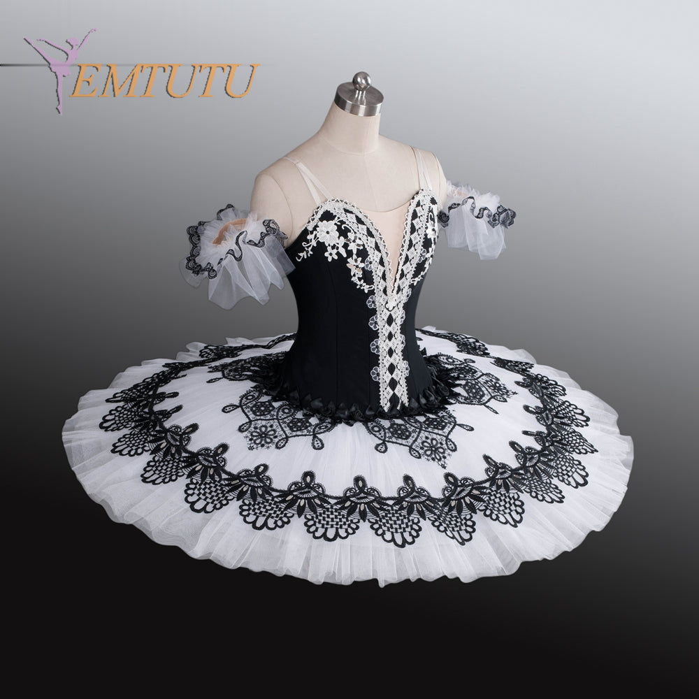 EM1179 EMTUTU Adult Women Professional Ballet Tutu Black Red or White Don Quixote Performance Tutu Ballet Attire Dress Ballet Stage Costume