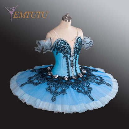 EM1180 EMTUTU Adults Professional Ballet Tutus Blue Black Le Corsaire Performance Tutu Costume Raymonda Platter Pancake Ballet Tutu Dress
