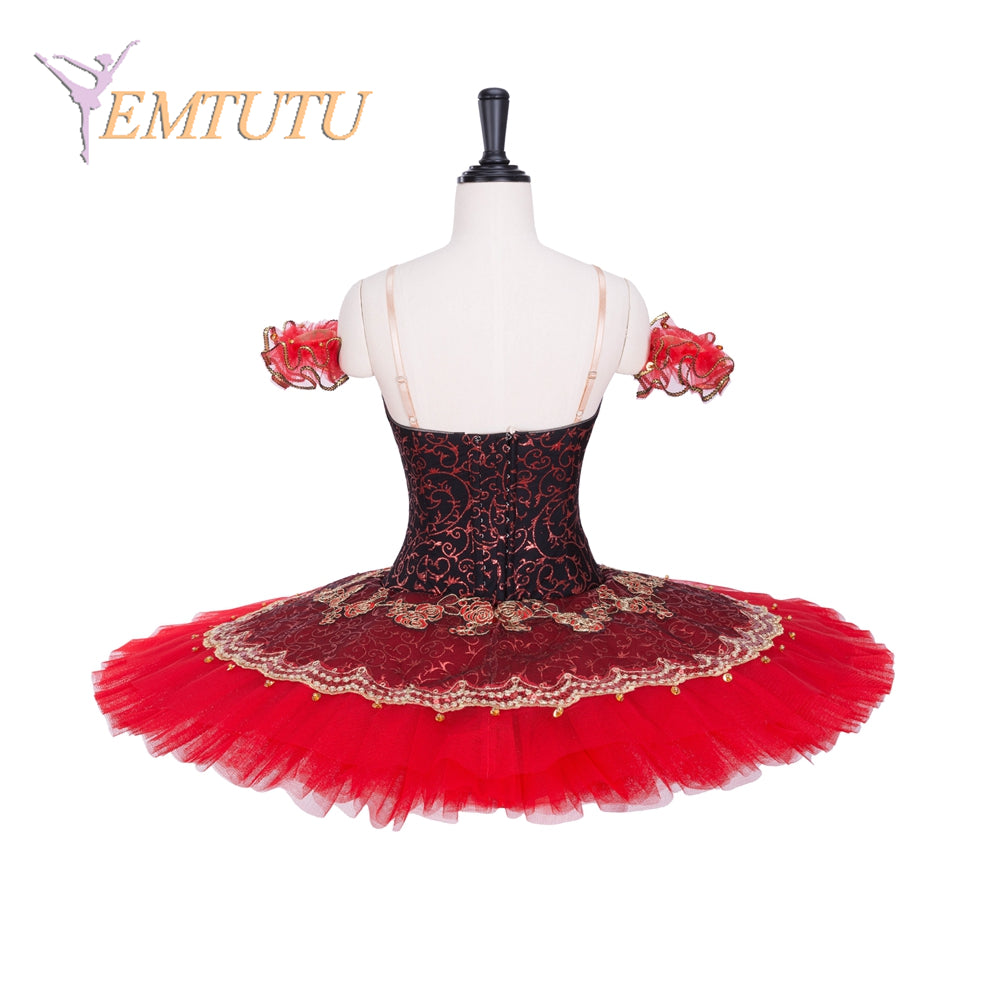 EM1057 EMTUTU Blue Adult Professional Ballet Tutu Women Performance Pancake Tutu Skirt Ballet Stage Tutu Costume