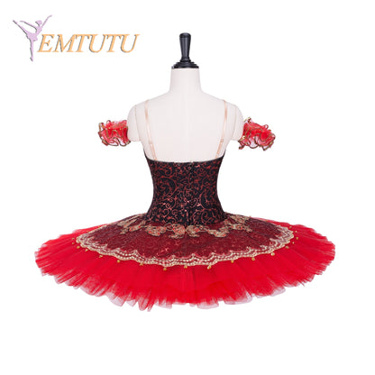 EM1057 EMTUTU Blue Adult Professional Ballet Tutu Women Performance Pancake Tutu Skirt Ballet Stage Tutu Costume