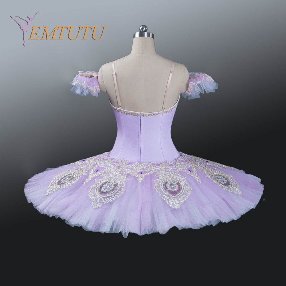 EM1197 EMTUTU lilac fairy tutu women professional ballet tutu ballerina pancake platter classical performance ballet costume professional tutu
