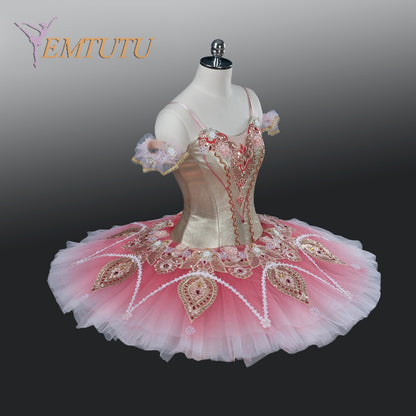 EM1256 EMTUTU Adult Professional Pink Tutu Ballet Stage Costume Performance Tutus