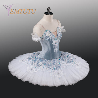 EM1251  EMTUTU Adult Professional White Tutu Ballet Stage Costume Performance Tutus