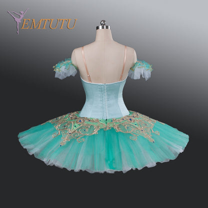 EM1186 EMTUTU Adult Professional Green Tutu Ballet Stage Costume Performance Tutus
