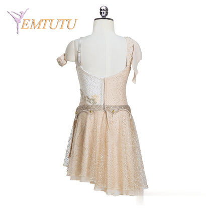 EM1345 EMTUTU Cupid Variation Professional Ballet Costumes Women Girls Ballet Performance Competition Ballet Dance Dress Gold with Headpiece