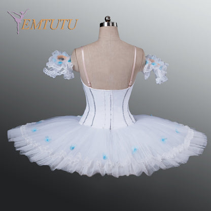 EM1080C EMTUTU adult women professional ballet tutu white classical pancake tutu skirt Performance ballet costumes woman