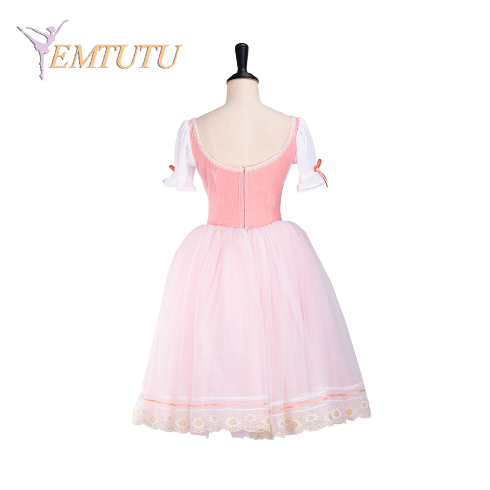 EM1360 EMTUTU Adult Child Professional Ballet Long Tutu Costume Pink La Fille mal gardée Classical Ballet Tutu Costumes Peasant Giselle Blue