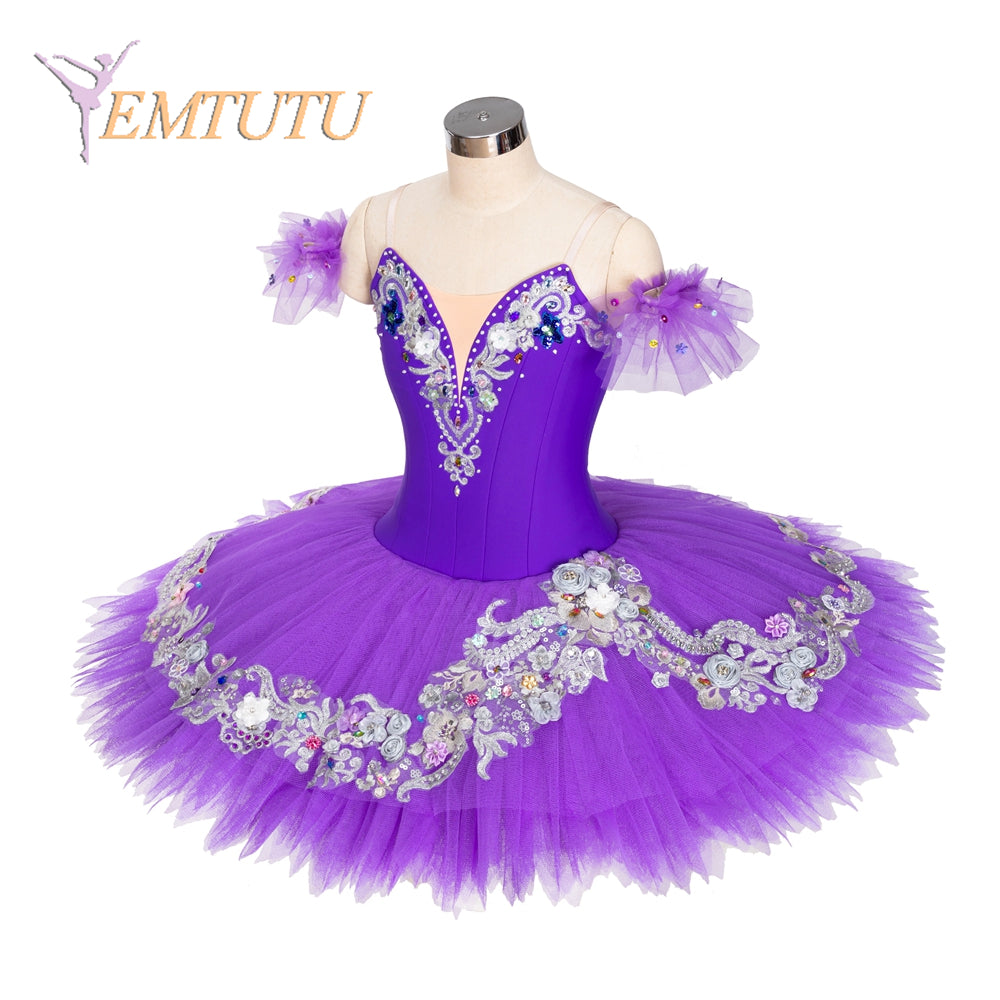 EM1365 EMTUTU Professional Ballet Tutu Medora Variation Women Purple La Bayadere Performance Ballet Stage Costume Dress Custom Made