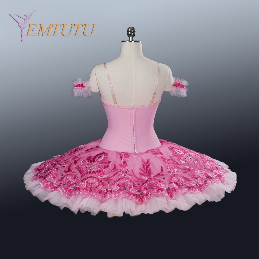 EM1250A EMTUTU Adult Professional Ballet Tutu Pink Women Ballet Stage Costumes Competition Classical Tutus Pancake Tutu Skirt