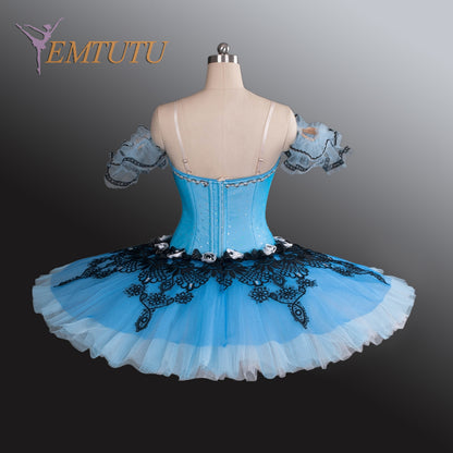 EM1180 EMTUTU Adults Professional Ballet Tutus Blue Black Le Corsaire Performance Tutu Costume Raymonda Platter Pancake Ballet Tutu Dress