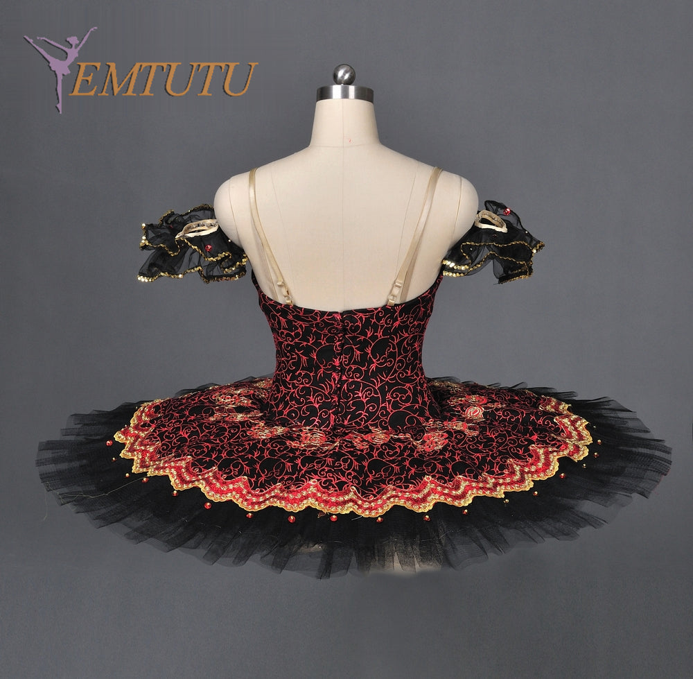 EM1057 EMTUTU Blue Adult Professional Ballet Tutu Women Performance Pancake Tutu Skirt Ballet Stage Tutu Costume