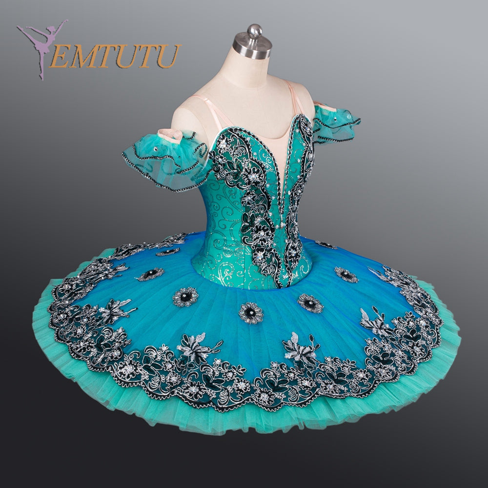 EM1055  EMTUTU Women professional ballet tutu Black Swan Tutus competition ballerina ballet stage costume Concert Performance pancake tutus