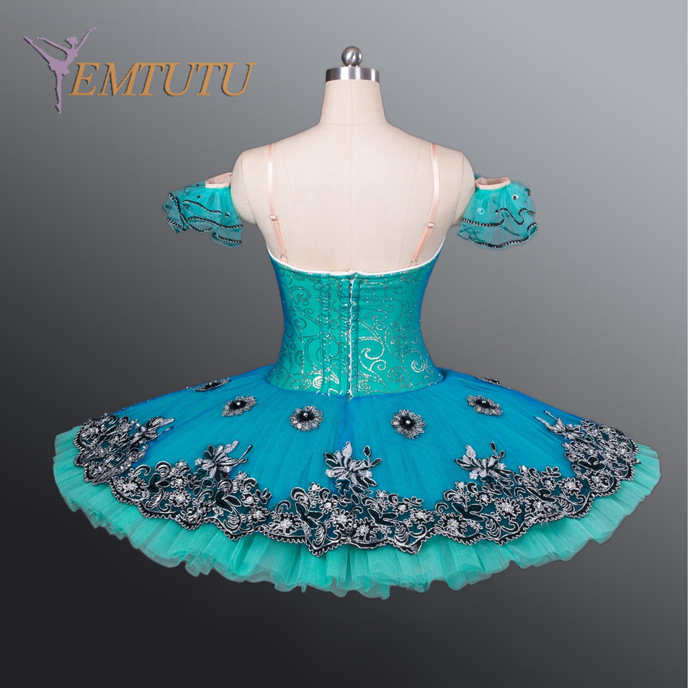 EM1055  EMTUTU Women professional ballet tutu Black Swan Tutus competition ballerina ballet stage costume Concert Performance pancake tutus