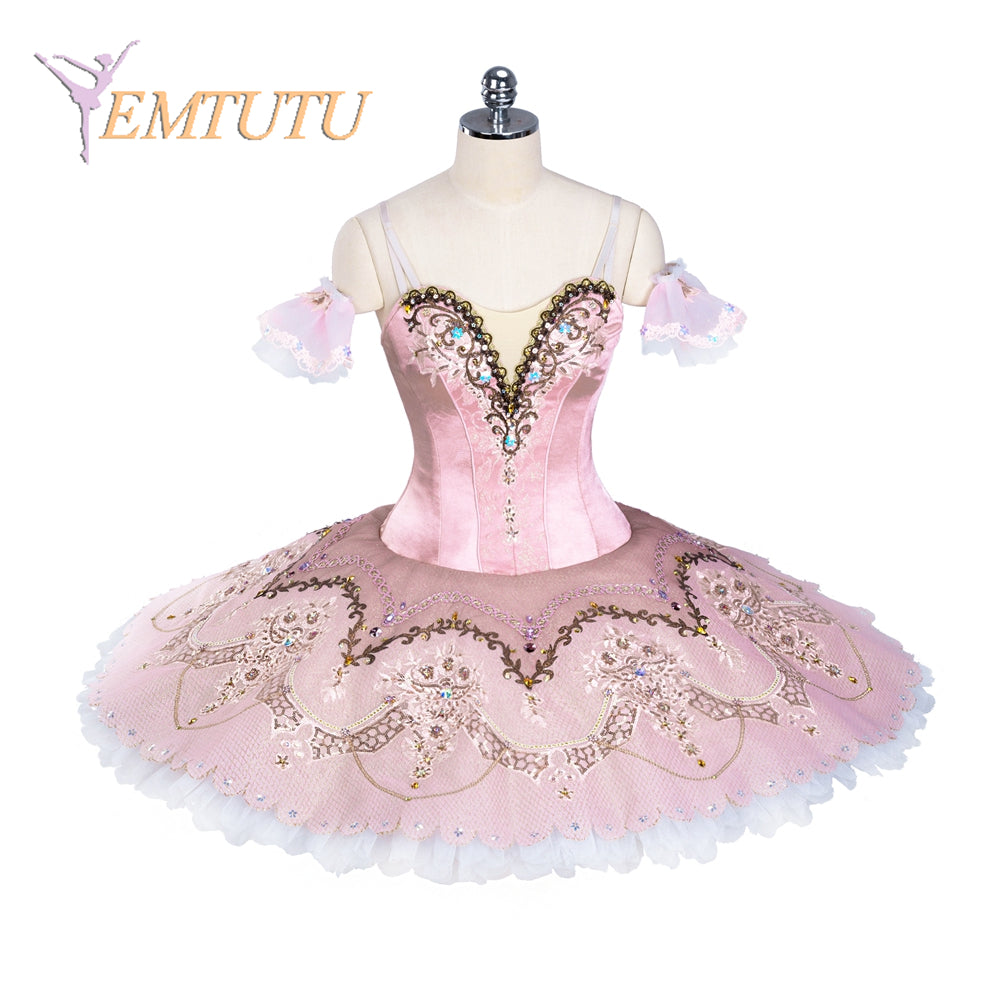 EM1379 EMTUTU Women Girls Professional Ballet Tutu Pink Sleeping Beauty Ballet Performance Classical Ballet Tutu Nutcracker Adult Child