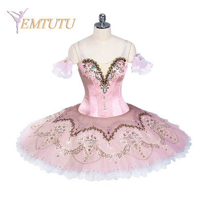 EM1379 EMTUTU Women Girls Professional Ballet Tutu Pink Sleeping Beauty Ballet Performance Classical Ballet Tutu Nutcracker Adult Child
