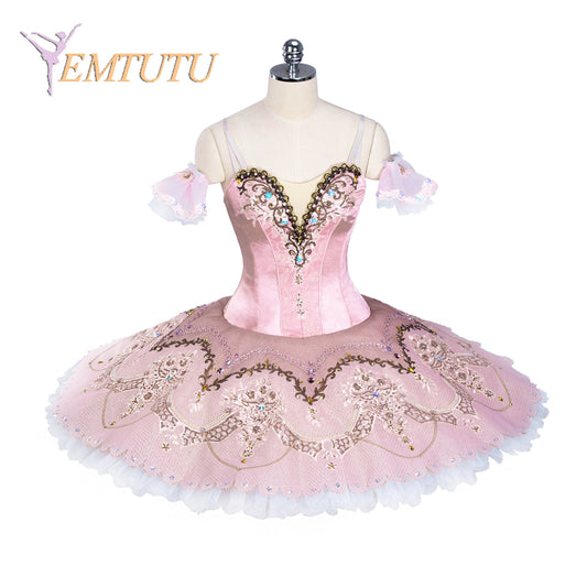 EM1379 EMTUTU Women Girls Professional Ballet Tutu Pink Sleeping Beauty Ballet Performance Classical Ballet Tutu Nutcracker Adult Child