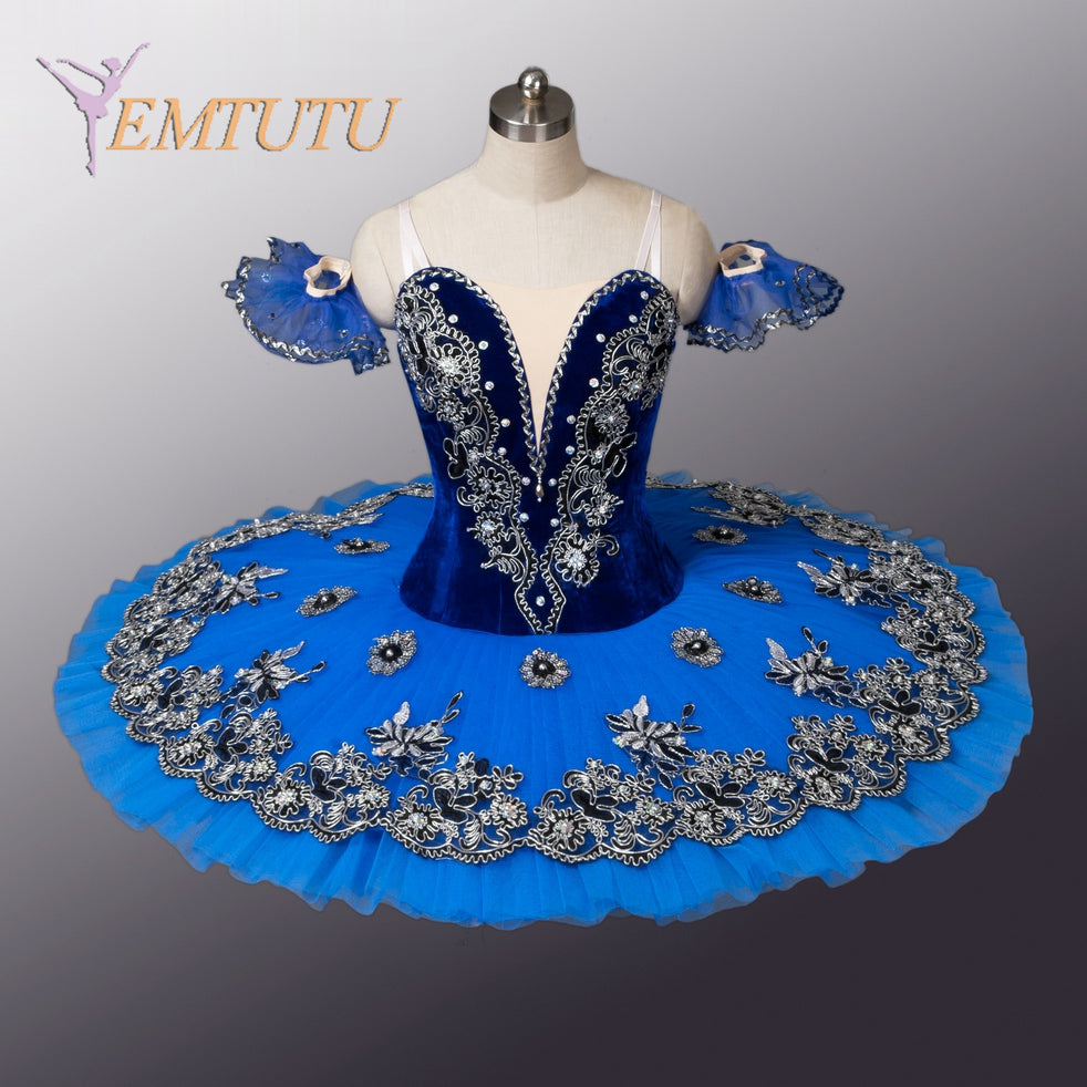 EM1055  EMTUTU Women professional ballet tutu Black Swan Tutus competition ballerina ballet stage costume Concert Performance pancake tutus