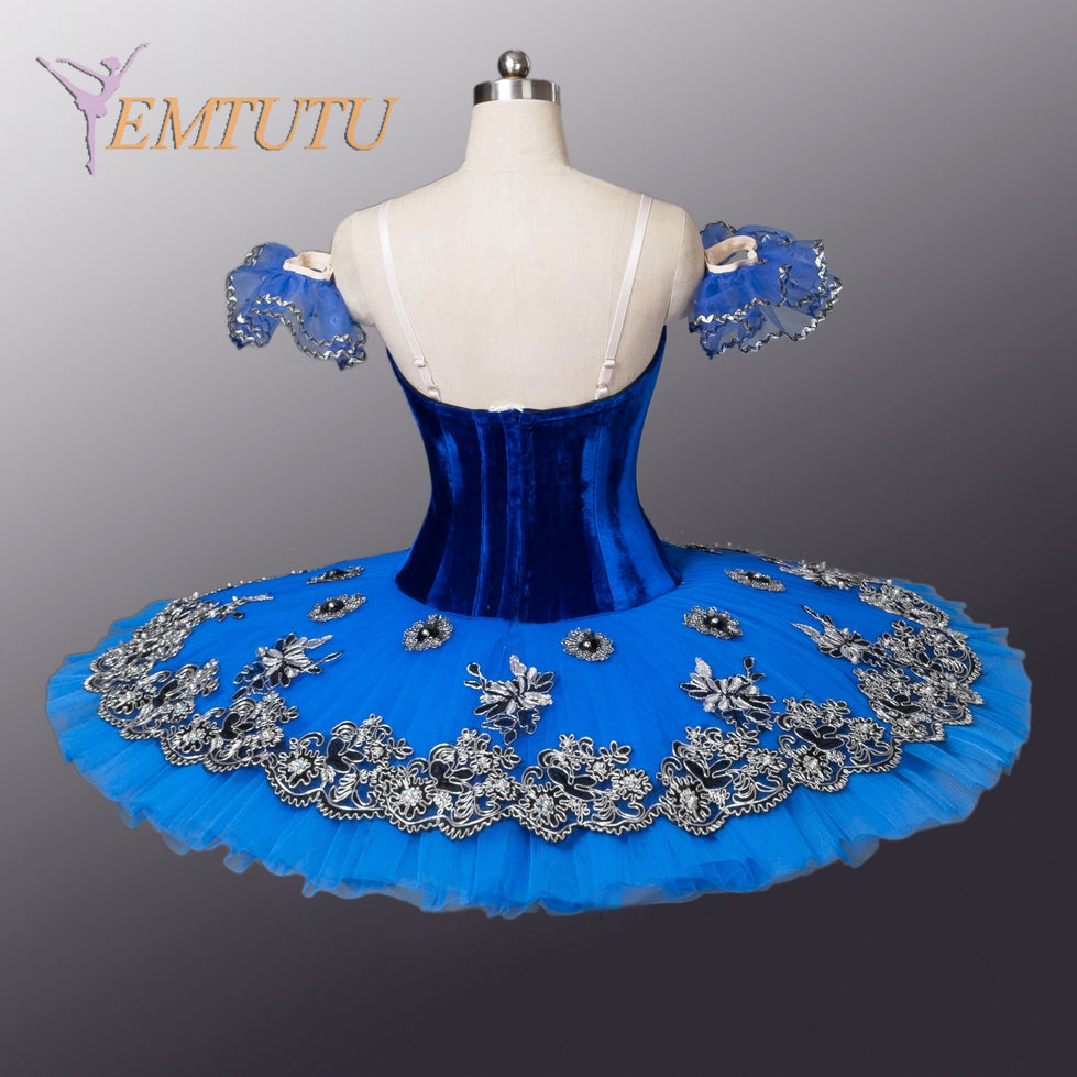 EM1055  EMTUTU Women professional ballet tutu Black Swan Tutus competition ballerina ballet stage costume Concert Performance pancake tutus