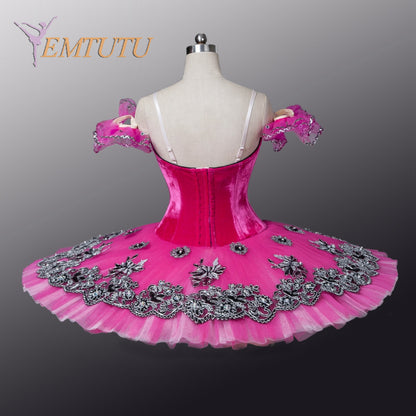 EM1055  EMTUTU Women professional ballet tutu Black Swan Tutus competition ballerina ballet stage costume Concert Performance pancake tutus