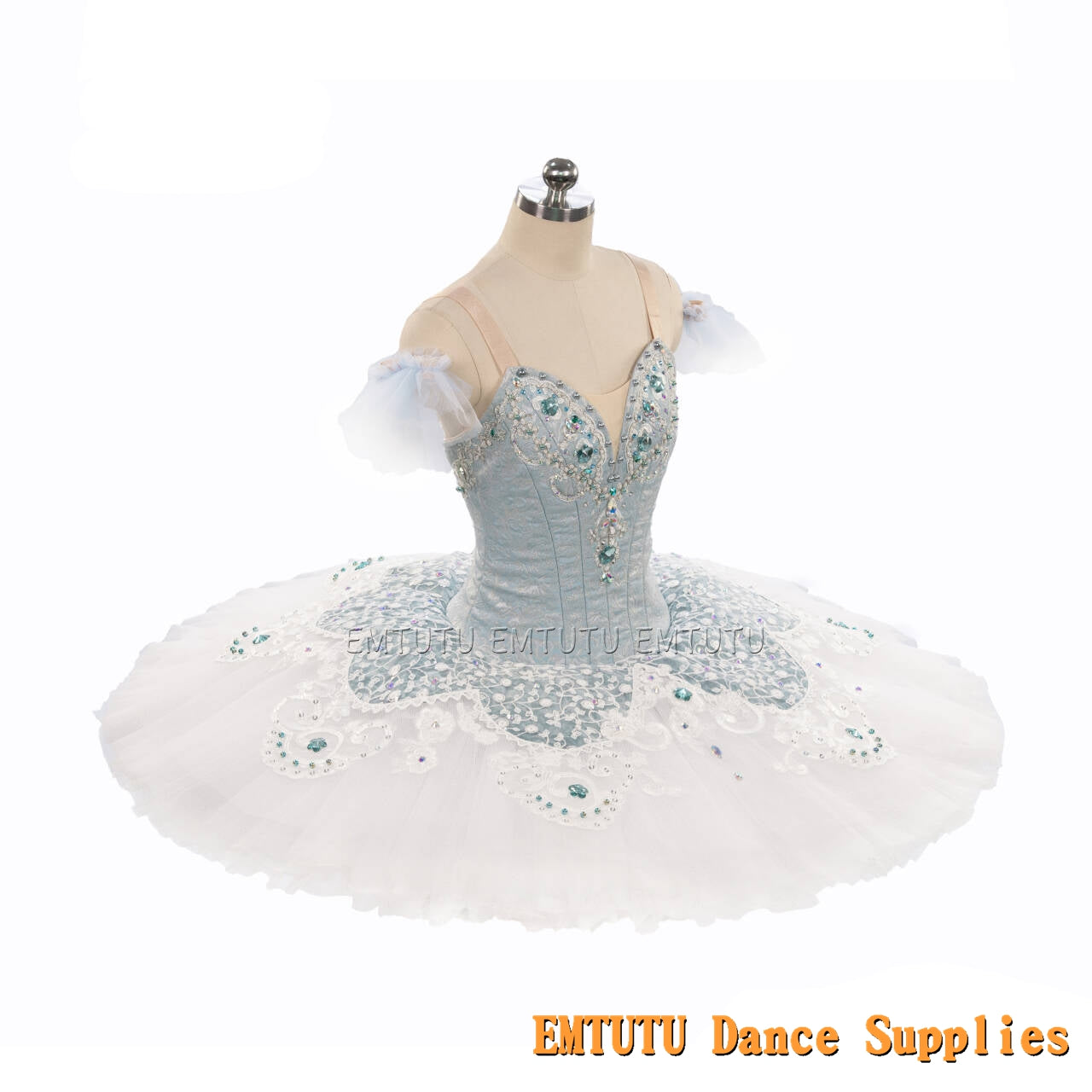 EM1251  EMTUTU Adult Professional White Tutu Ballet Stage Costume Performance Tutus