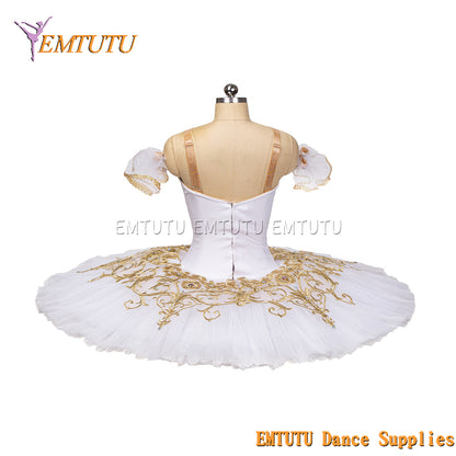 EM1260 EMTUTU Adult Professional White Tutu Ballet Stage Costume Performance Tutus