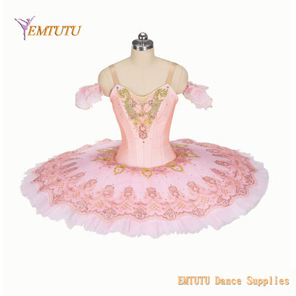 EM1424 EMTUTU Adult Child Professional Ballet Pancake Tutu Pink Fairy Doll Sugar Plum Fairy Performance Tutu Costumes Women Girl