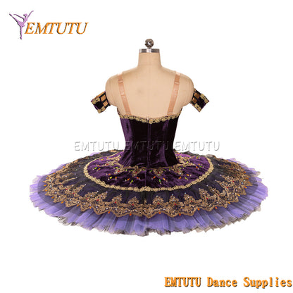 EM1441 EMTUTU Women Girls Professional Ballet Tutu  Black Ballet Pancake Tutu Performance Classical Ballet Tutu
