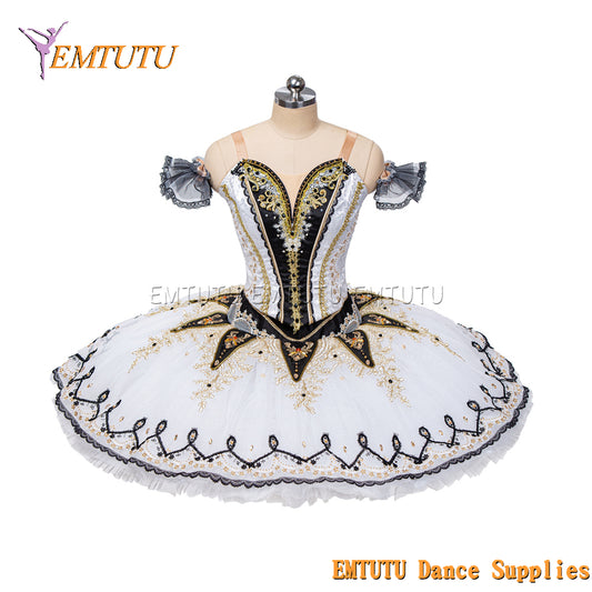 EM1460 EMTUTU Women Girls Professional Ballet Tutu Pink Ballet Pancake Tutu Performance Classical Ballet Tutu