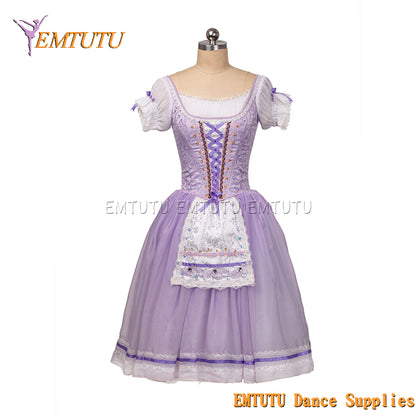 EM1461 EMTUTU Purple long skirt Stage Costume Romantic Tutu Ballet Dress for Girls